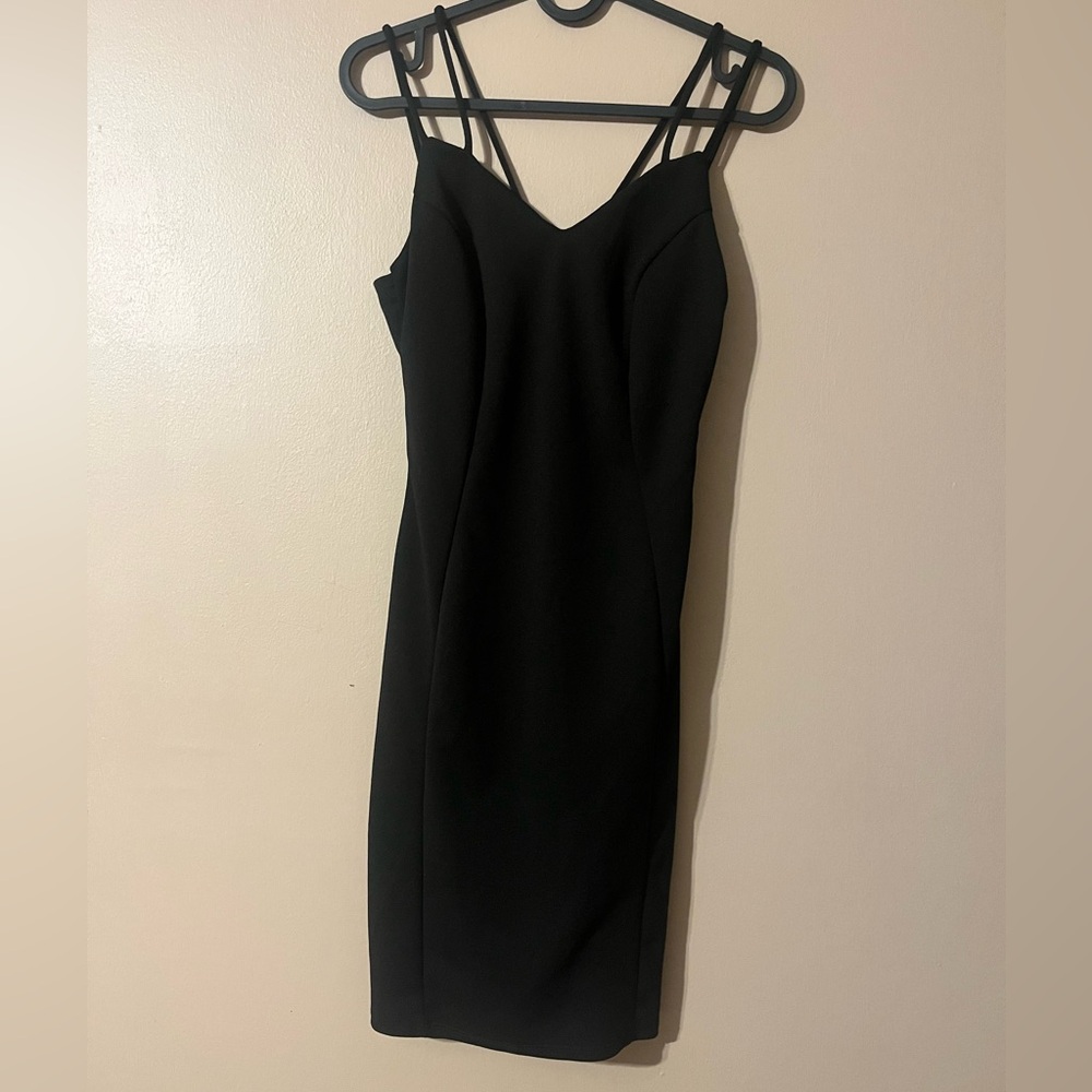 Black mini dress